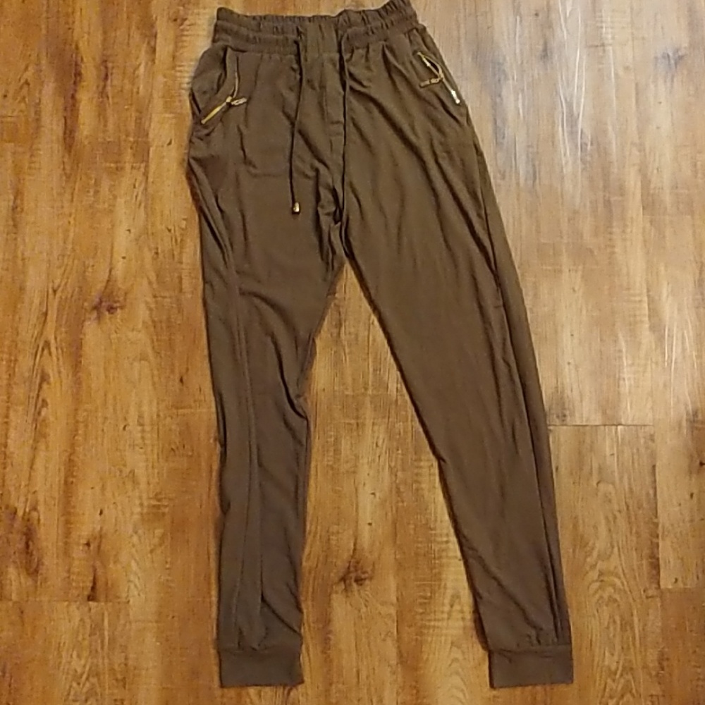 Olive Parachute Pants